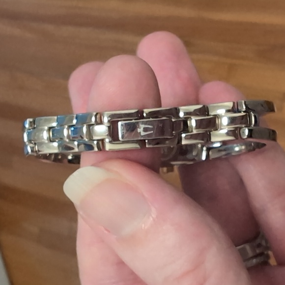 Bulova Two-Tone Bangle Watch - Picture 4 of 11